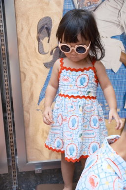 Amalfi Picnic Linen Dress (Girl)