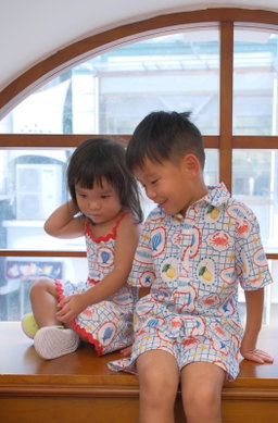 Amalfi Picnic Linen Dress (Girl)