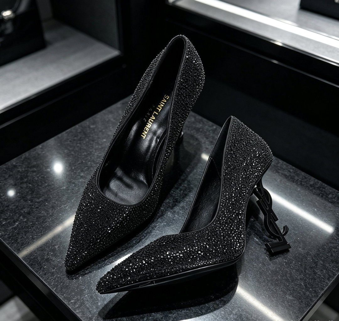 factory e 351 [Saint Laurent] Saint Laurent, high heels YSL high heels 2026 early sg counter synchronized with the latest high-end hot stam series YSL�� decoration ClassicAnd exquisite mas