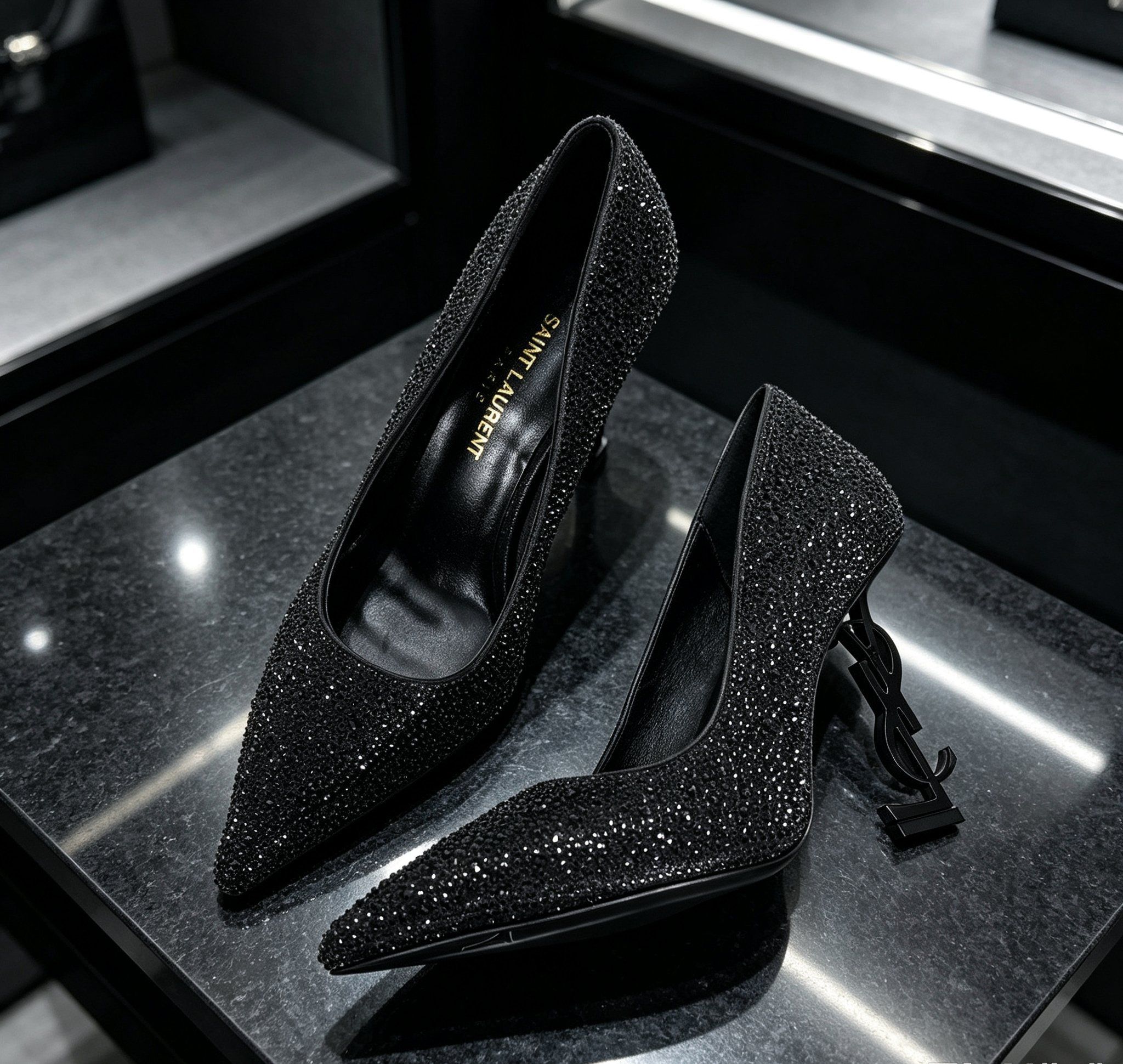 factory e 351 [Saint Laurent] Saint Laurent, high heels YSL high heels 2026 early sg counter synchronized with the latest high-end hot stam series YSL�� decoration ClassicAnd exquisite mas_0