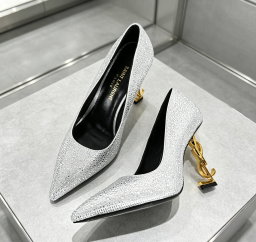 factory e 351 [Saint Laurent] Saint Laurent, high heels YSL high heels 2026 early sg counter synchronized with the latest high-end hot stam series YSL�� decoration ClassicAnd exquisite mas