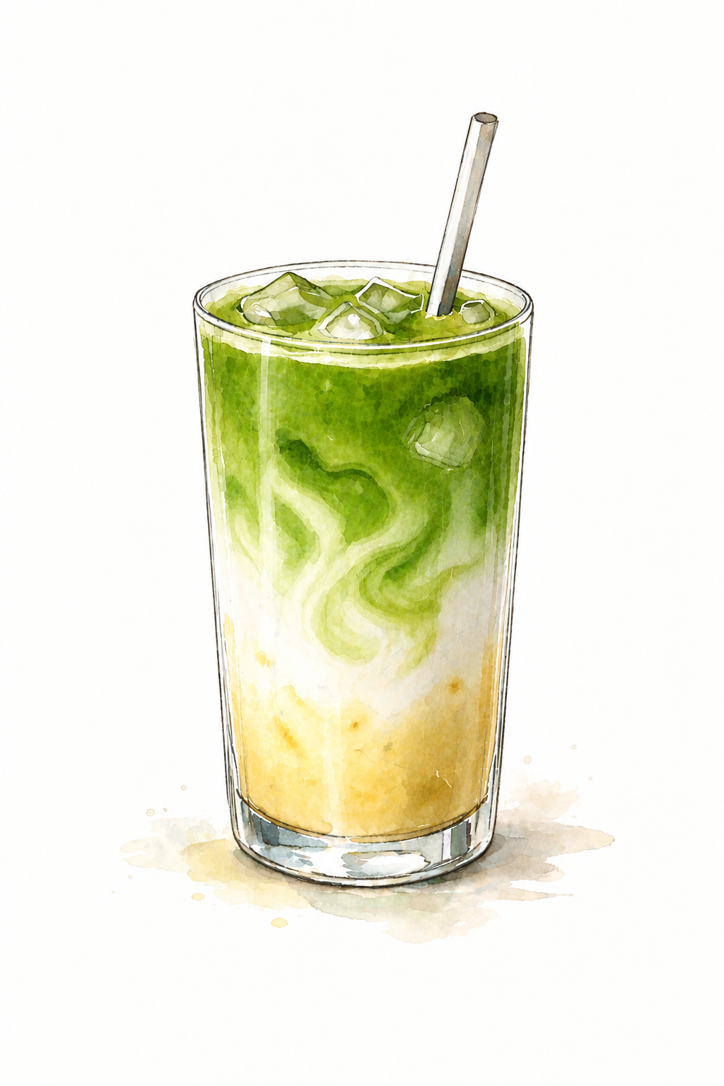 Iced Banana Matcha Latte (NEW)