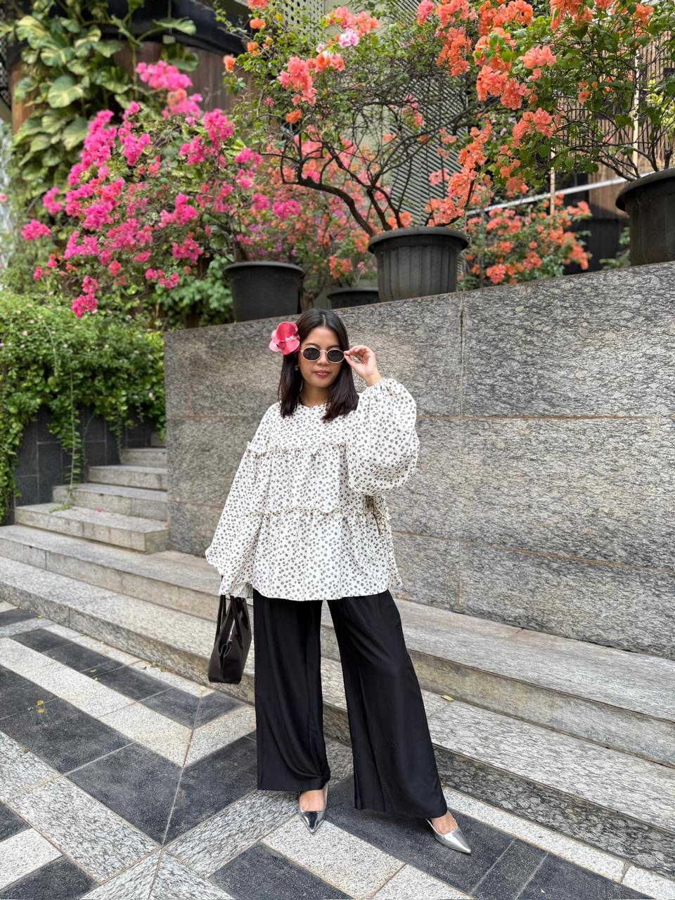 Fleur Belle Ruffle Top 🍒_1