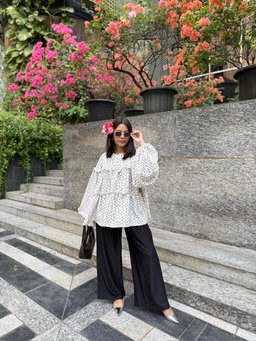 Fleur Belle Ruffle Top 🍒