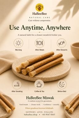 HaBeeBee Miswak – Nature’s Toothbrush