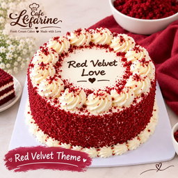 Red velvet them cake half kg