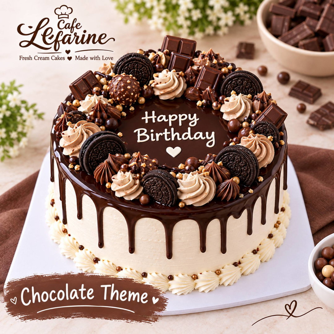 Chocolate theme cake