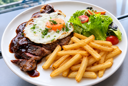 MBS 3 Picanha Steak Frites with Egg