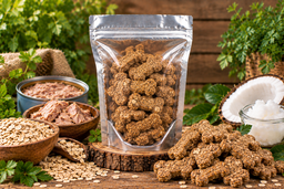 Tuna, Oats & Coconut Oil Soft Biscuits 