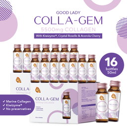 Good Lady Colla-Gem - Premium Marine Collagen Peptide (5500mg) (16 Bottle x 50ml)