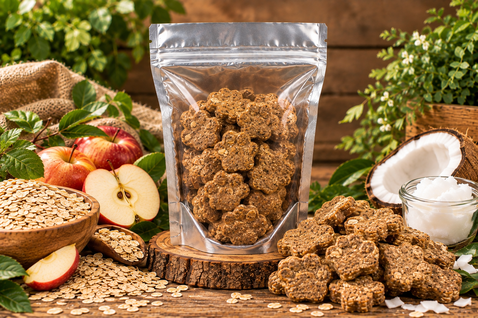 Apple, Oats & Coconut Oil Soft Biscuits _0