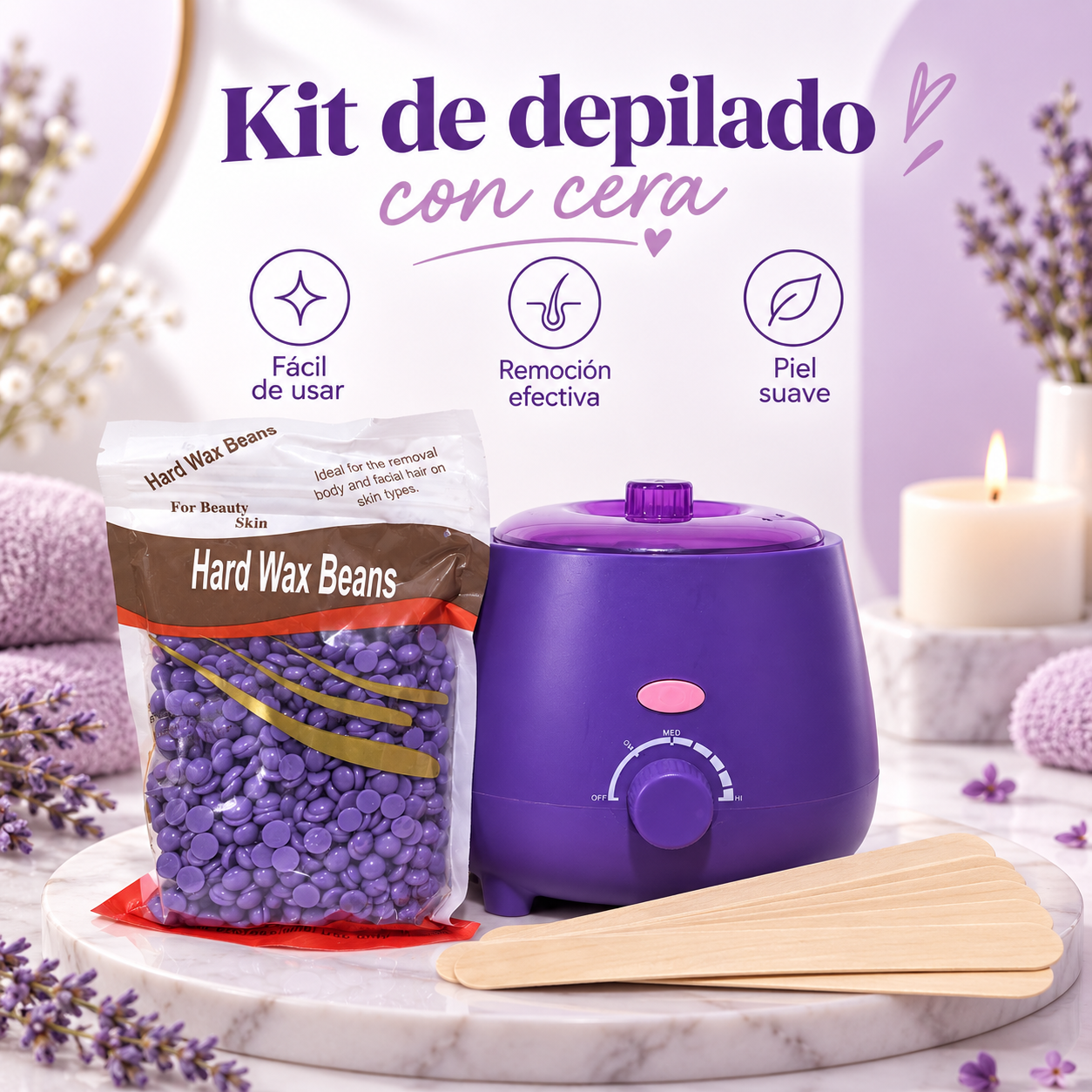 Kit de Depilación con cera 💗_0