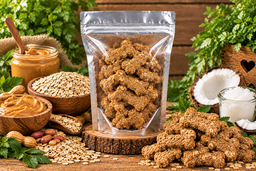 Peanut Butter, Oats & Coconut Oil Soft Biscuits