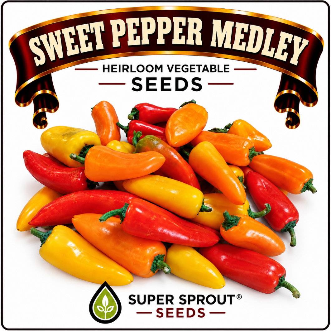SWEET PEPPER MEDLEY x 10 seeds