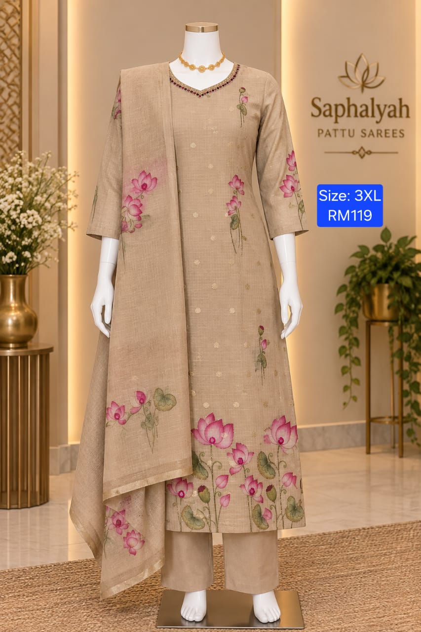 Zari Kota Readymade Salwar size 3XL