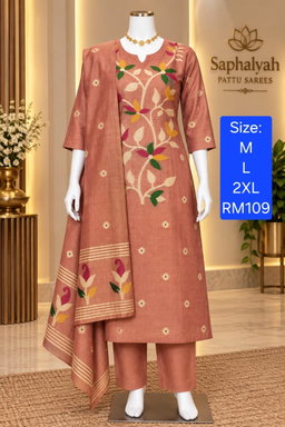 Jamdhani Cotton Readymade suit size 2XL