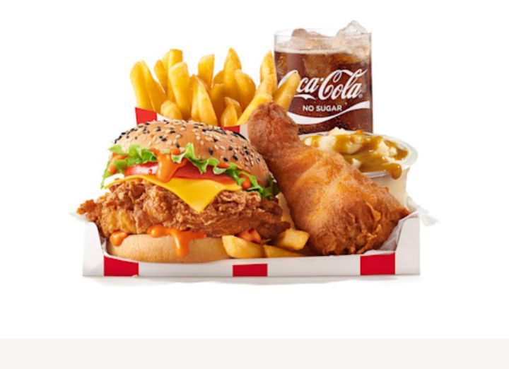 Fully loaded box leg ( With zinger burger)