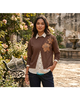Oursea Viona Blouse | Atasan Wanita Cotton Polka Flowers