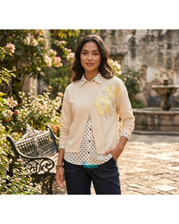 Oursea Viona Blouse | Atasan Wanita Cotton Polka Flowers