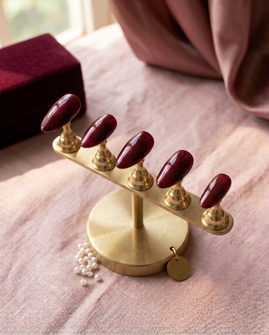 Bordeaux Opulence Nails