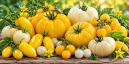 Yellow & white tomatoes