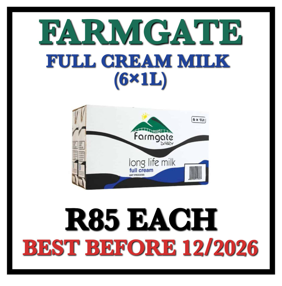 Farm Gate Full Cream Milk (6ร1L)