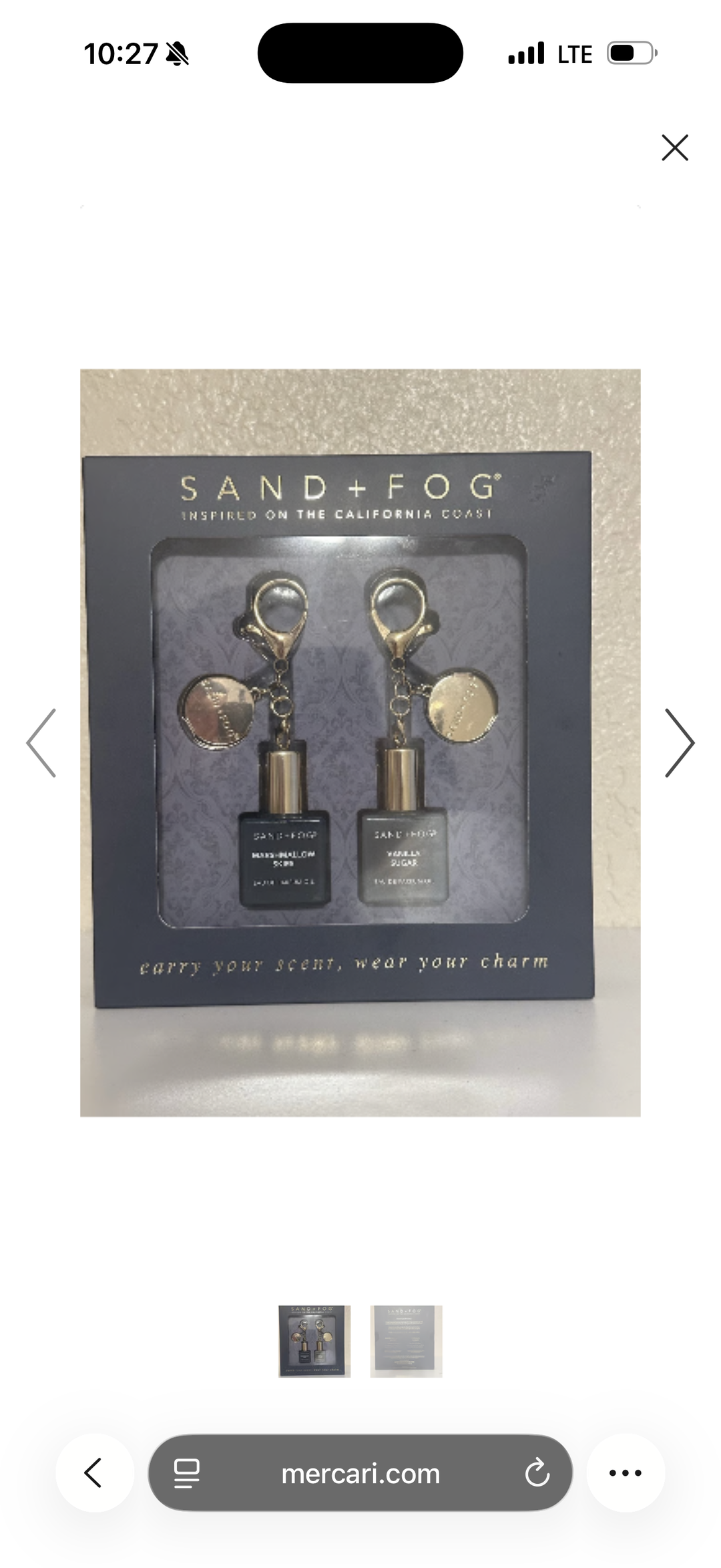Sand and Fog bag charms and key charm 