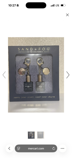 Sand and Fog bag charms and key charm 