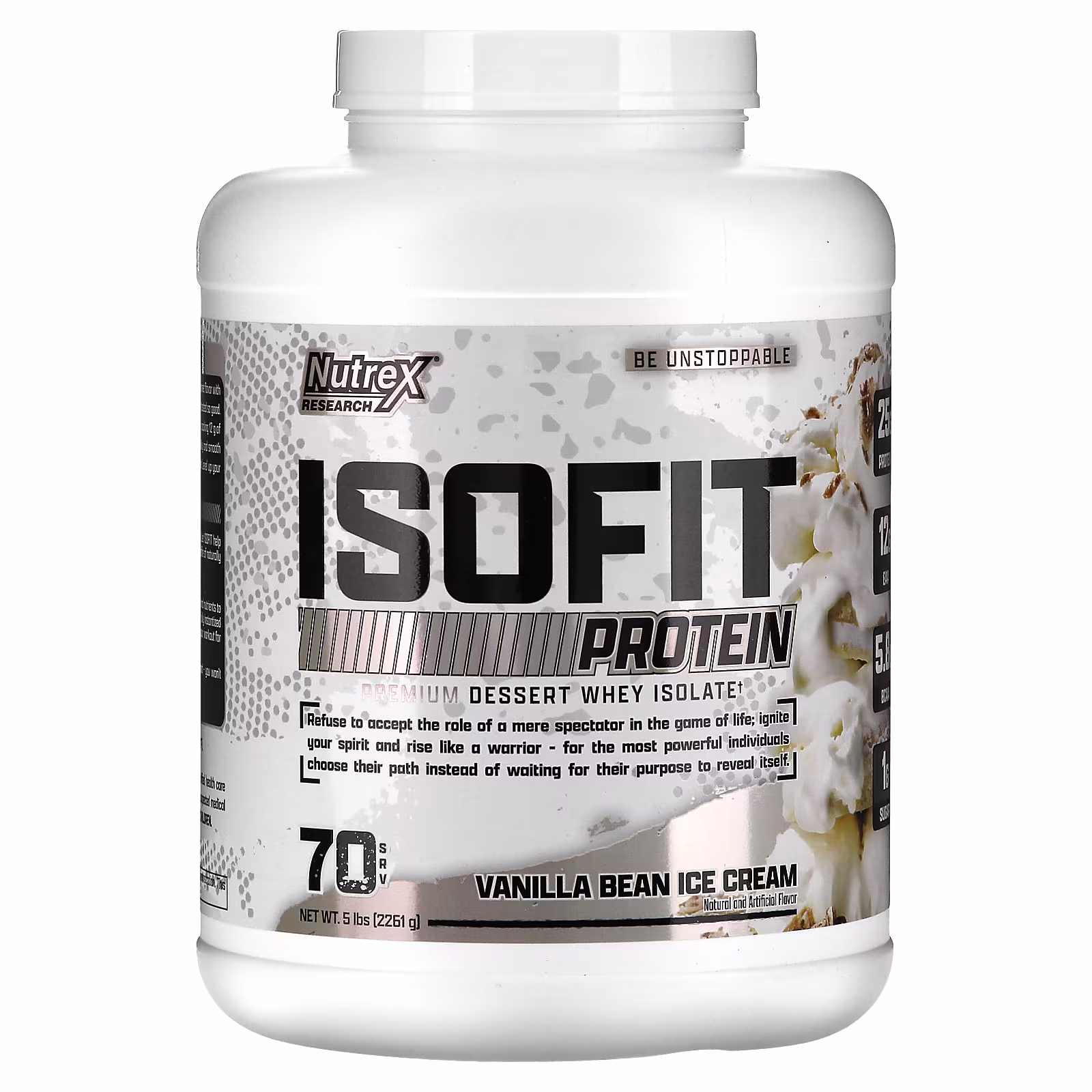 NUTREX ISOFIT 5LBS VANILLA BEAN ICE CREAM_0