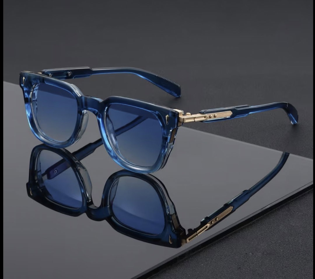 Lunettes (Bleu,Gris)