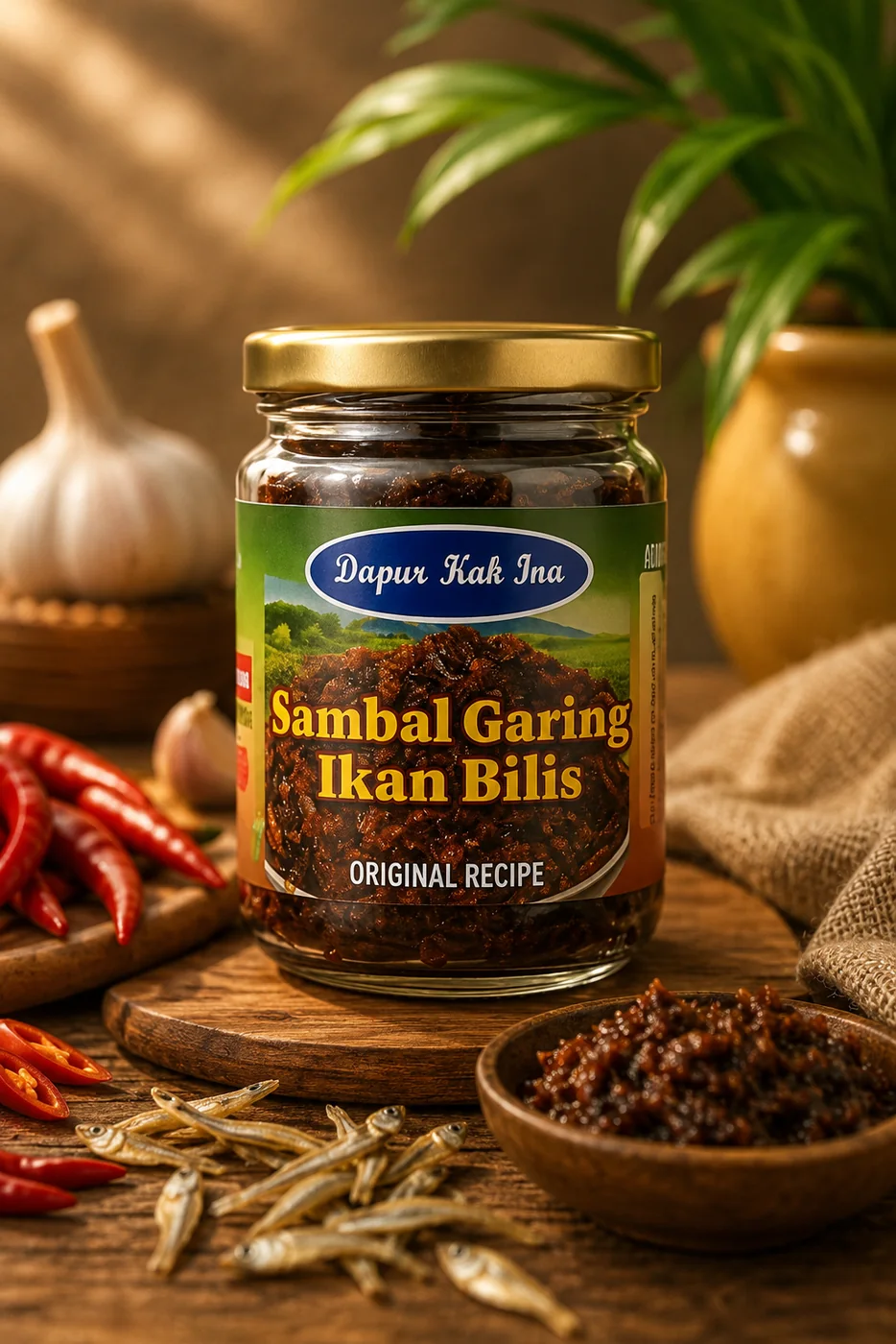 Sambal Garing Ikan Bilis — Dapur Kak Ina_0