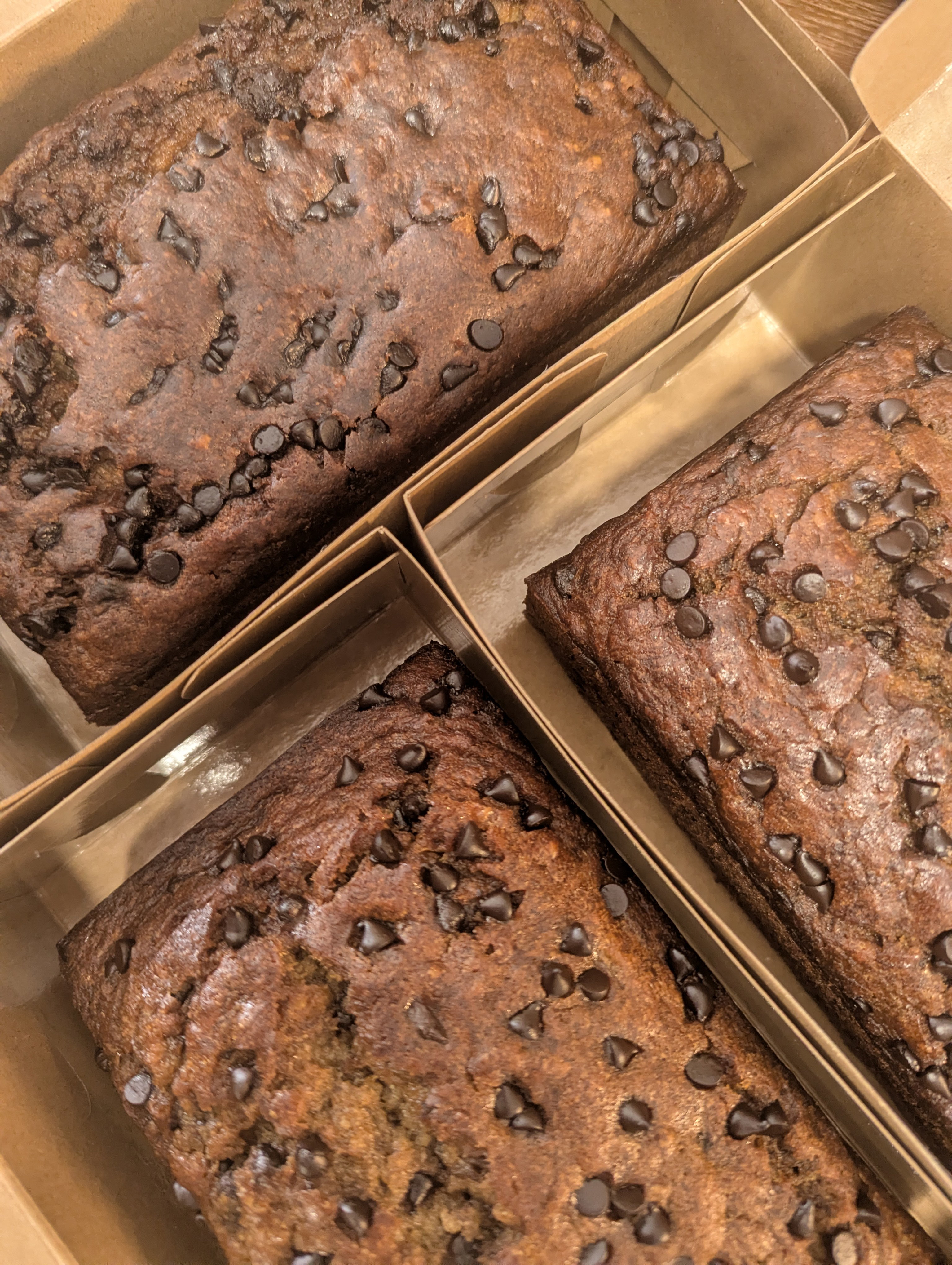 Brown butter chocolate chip banana loaf