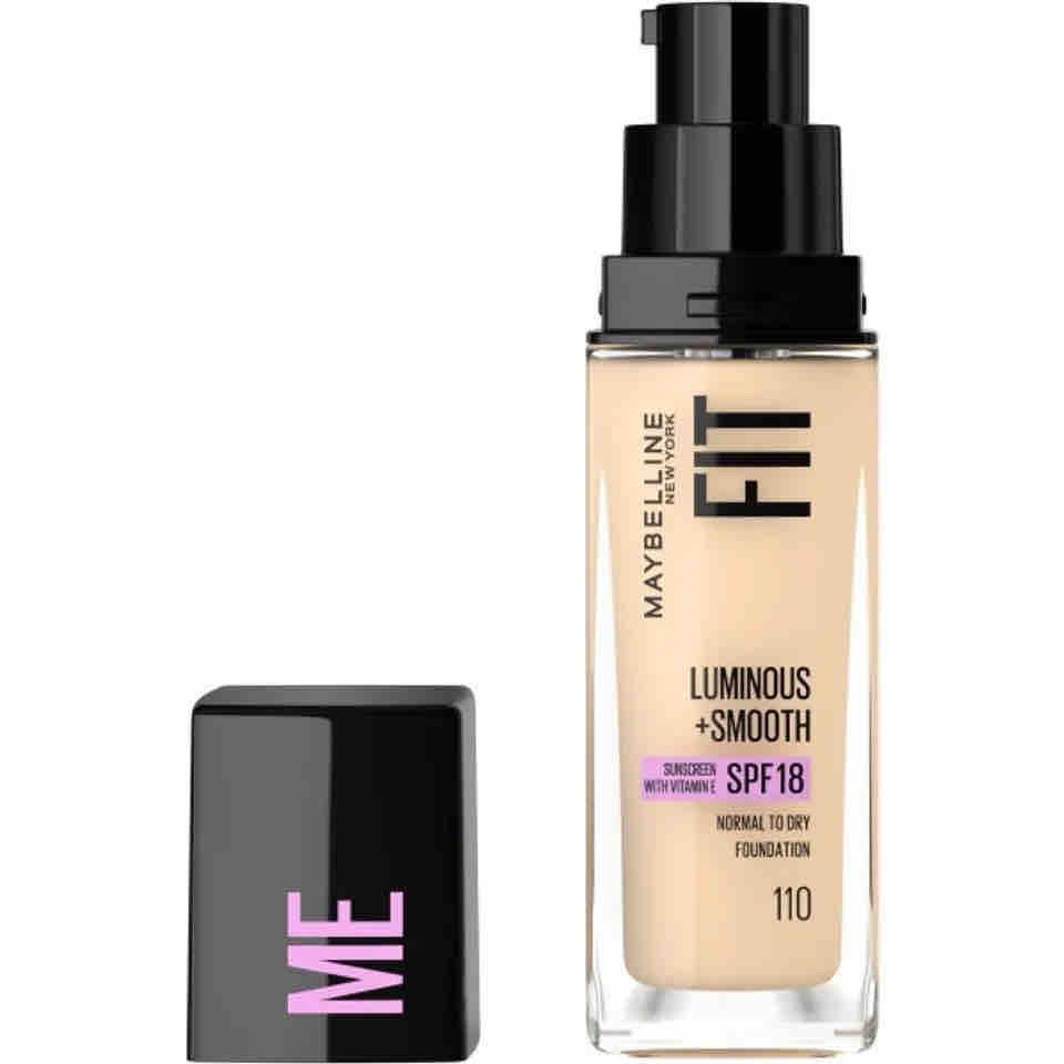 ميبلين فت مي كريم أساس لومينوس + سموث SPF 18 - درجة 110