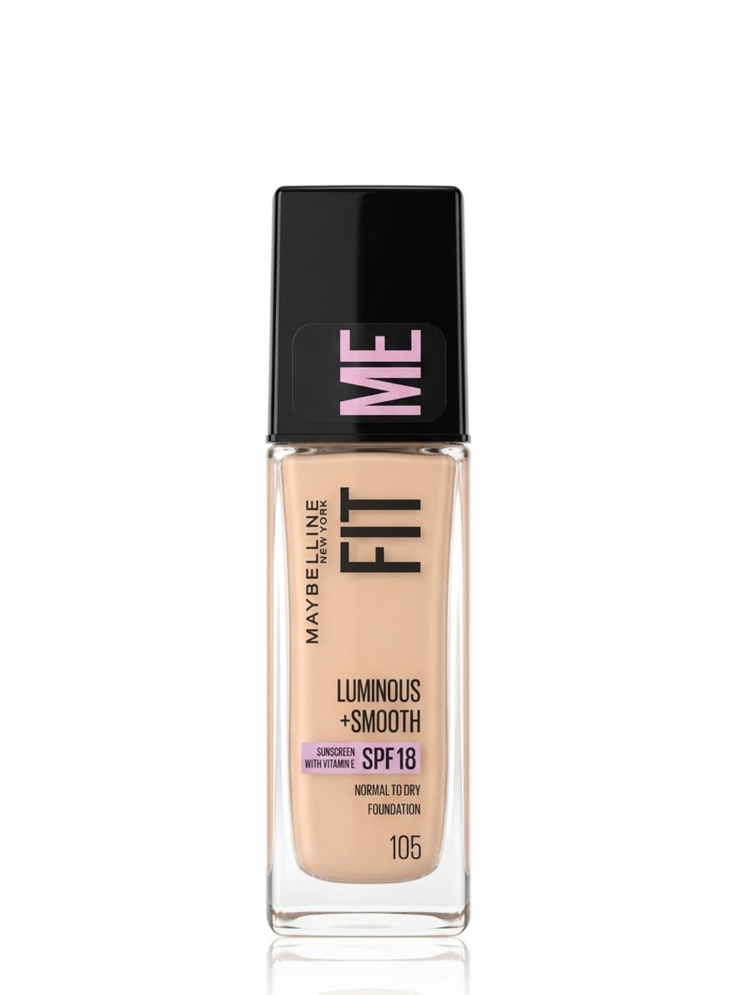 ميبلين فت مي كريم أساس لومينوس + سموث SPF 18 - درجة 105