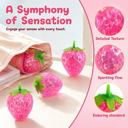 Strawberry Squishy Toy