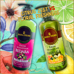 Botanical BIDARA Shower Gel - Vitamin C & Floral Body Wash for Radiant Skin