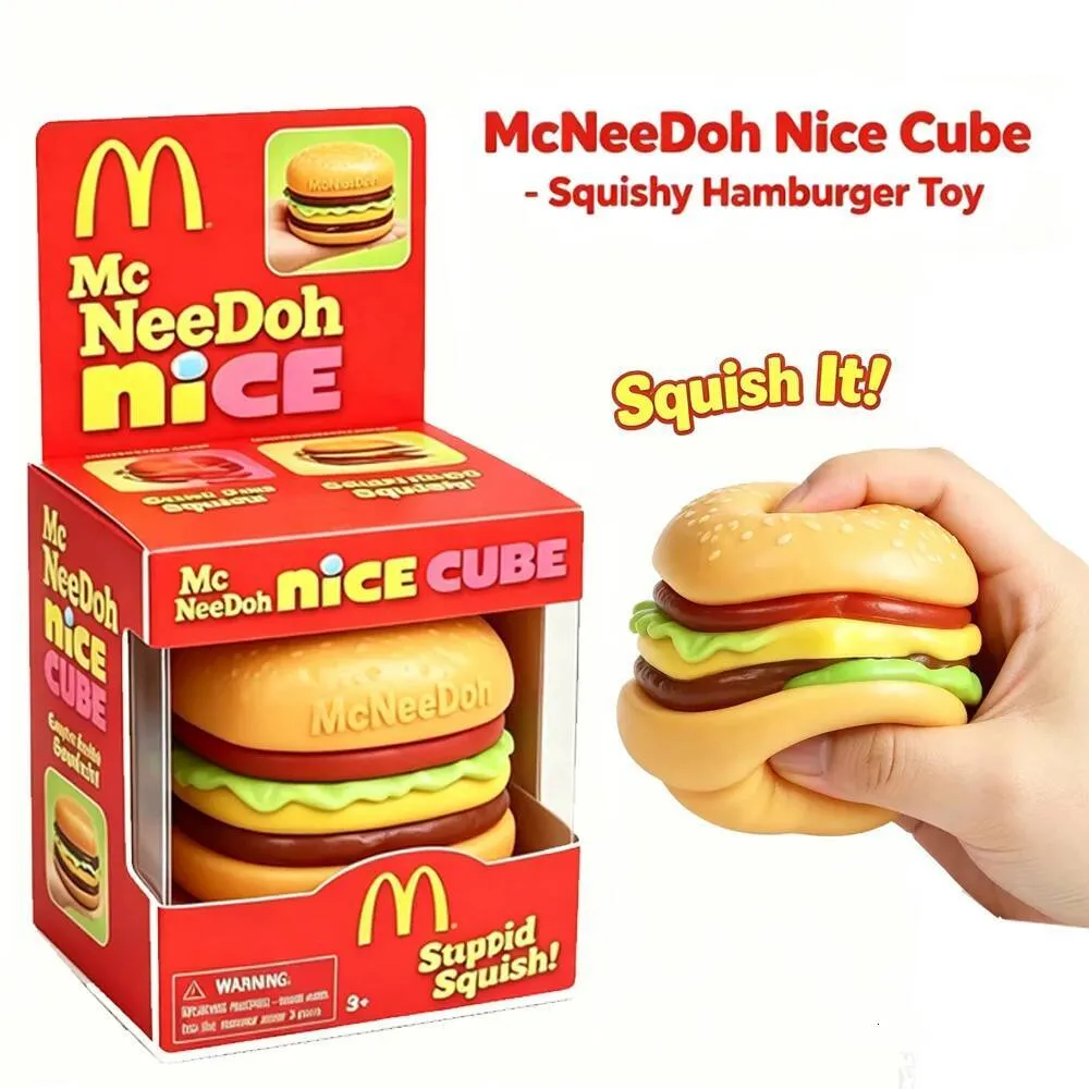 Hamburger NeeDoh Nice Cube Squishy_2