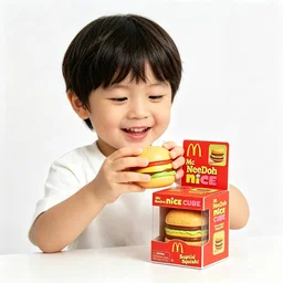 Hamburger NeeDoh Nice Cube Squishy