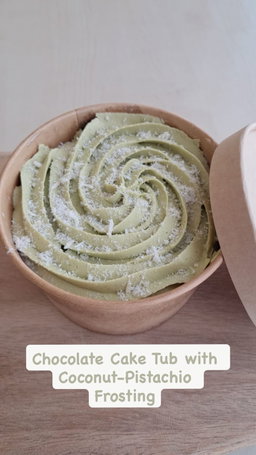 Pistachio Chocolate Cake tub