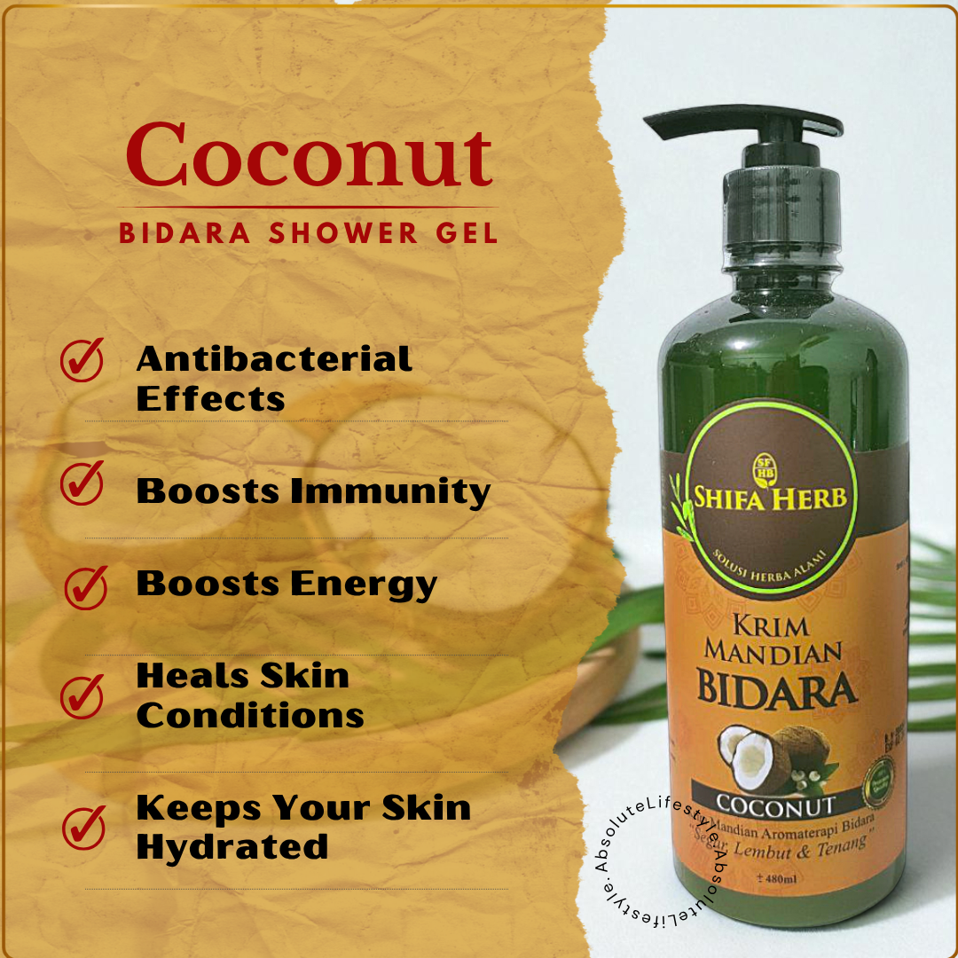 BIDARA Shower Gel - Halal Herbal Body Wash_1