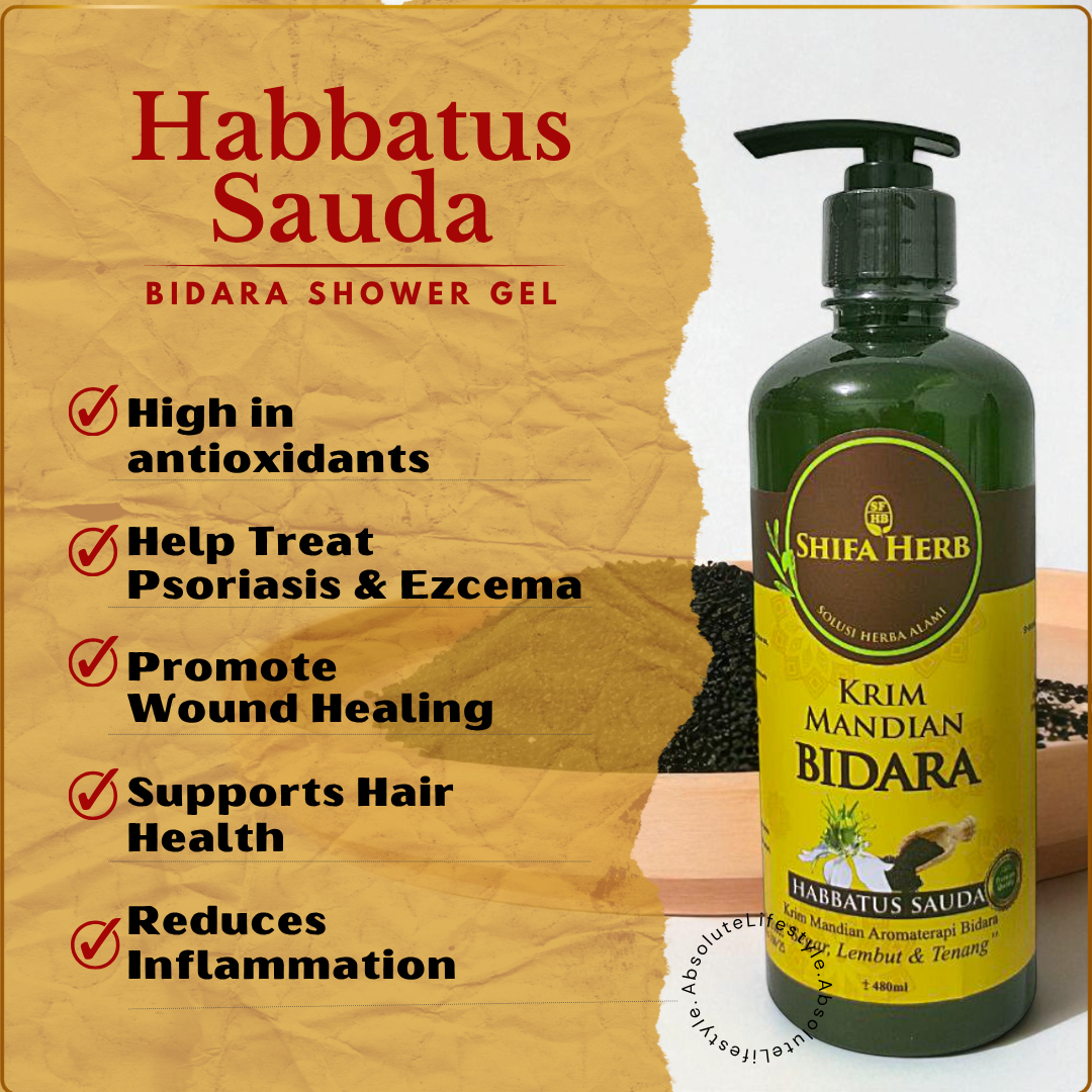 BIDARA Shower Gel - Halal Herbal Body Wash_2