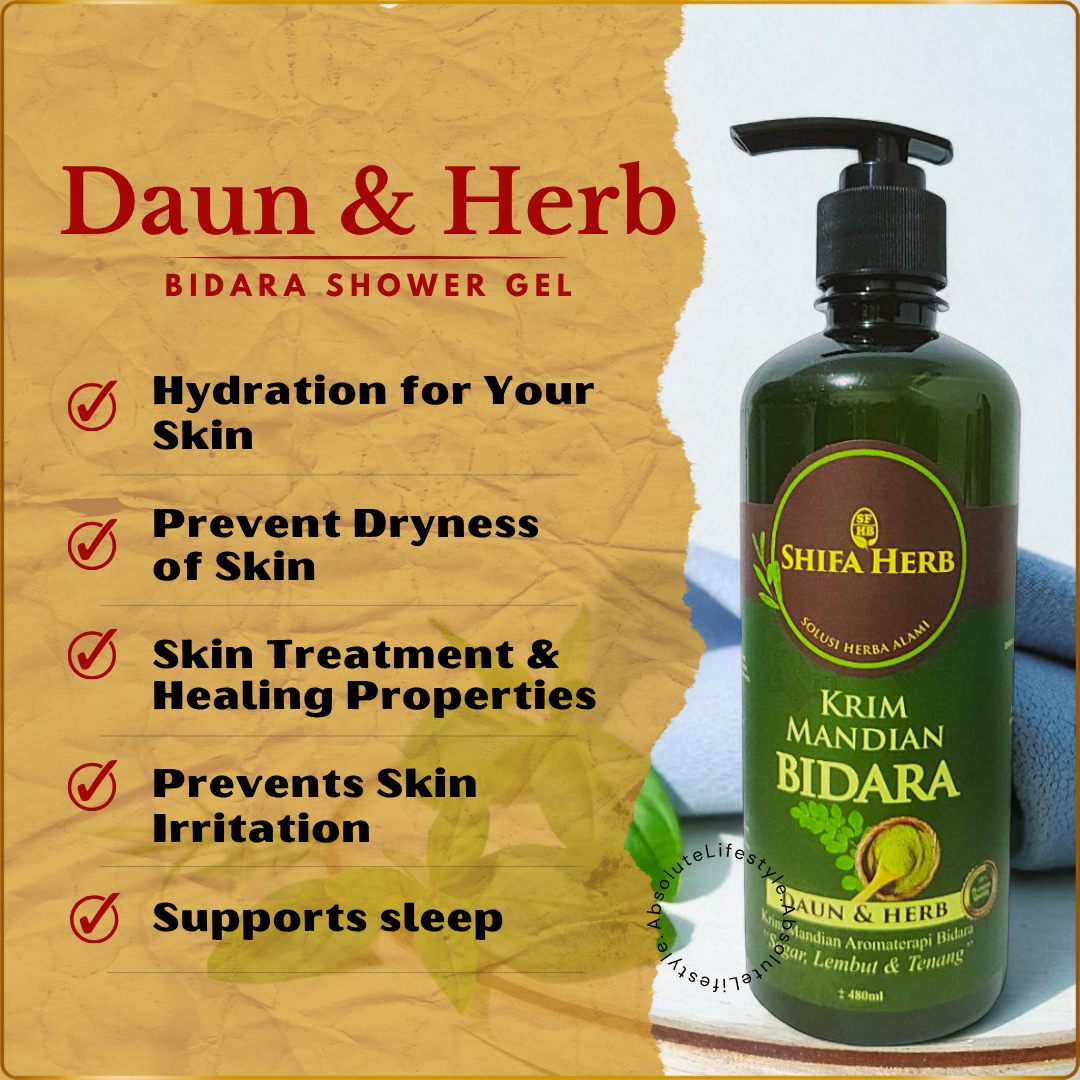 BIDARA Shower Gel - Halal Herbal Body Wash_4