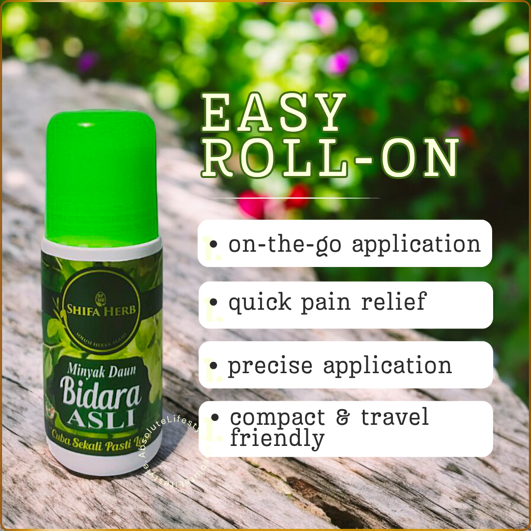 BIDARA Massage Oil Roll-On - Pain Relief, Cramps & Relaxation Oil_1