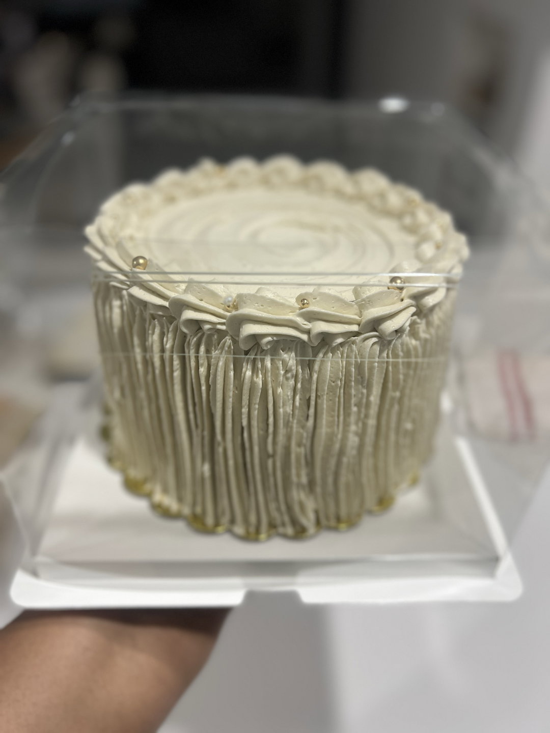 Vanilla Sponge 6 inch 2 Layer Cake with Vanilla Buttercream