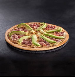 Bacon+ Avo and feta pizza 