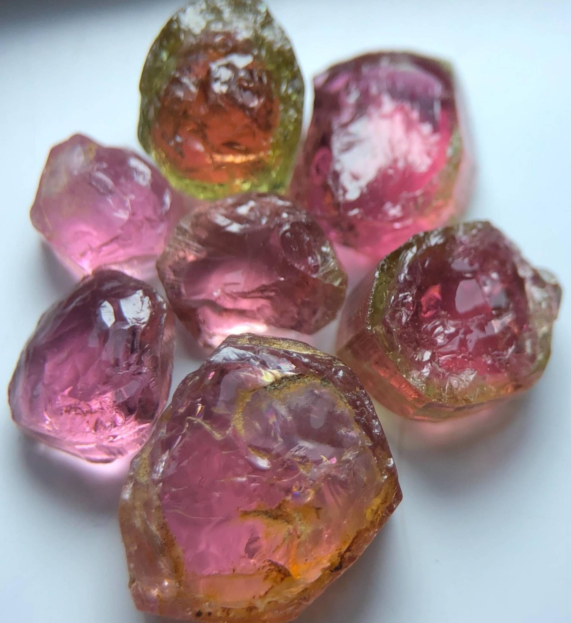 Rough Pink pariba  tourmaline
