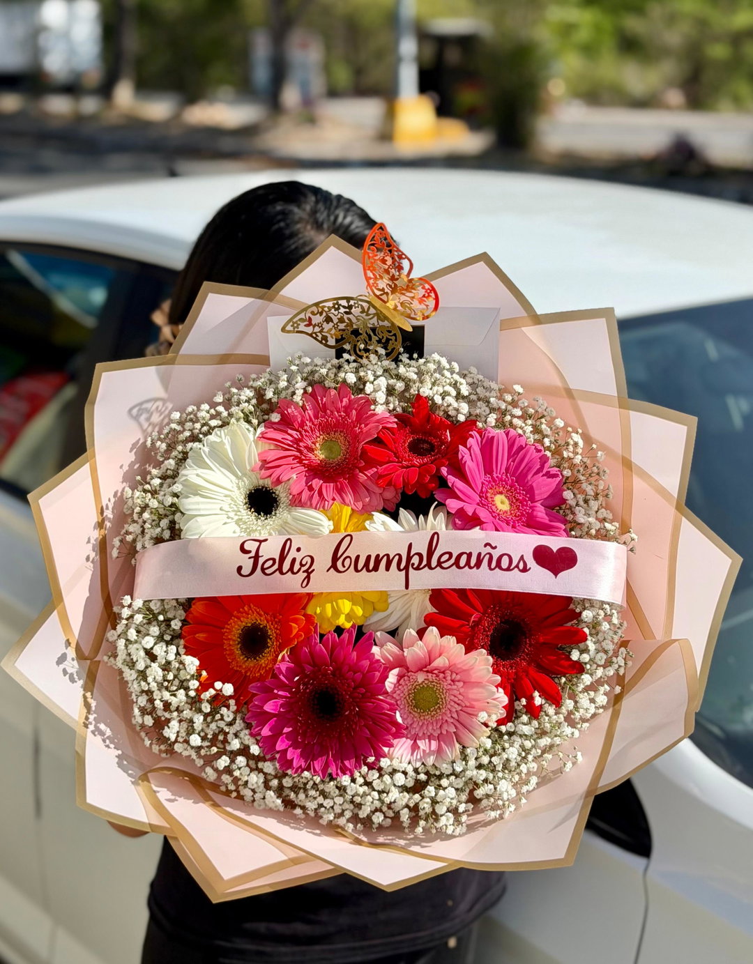 Lindo día (ramo 10 gerberas)