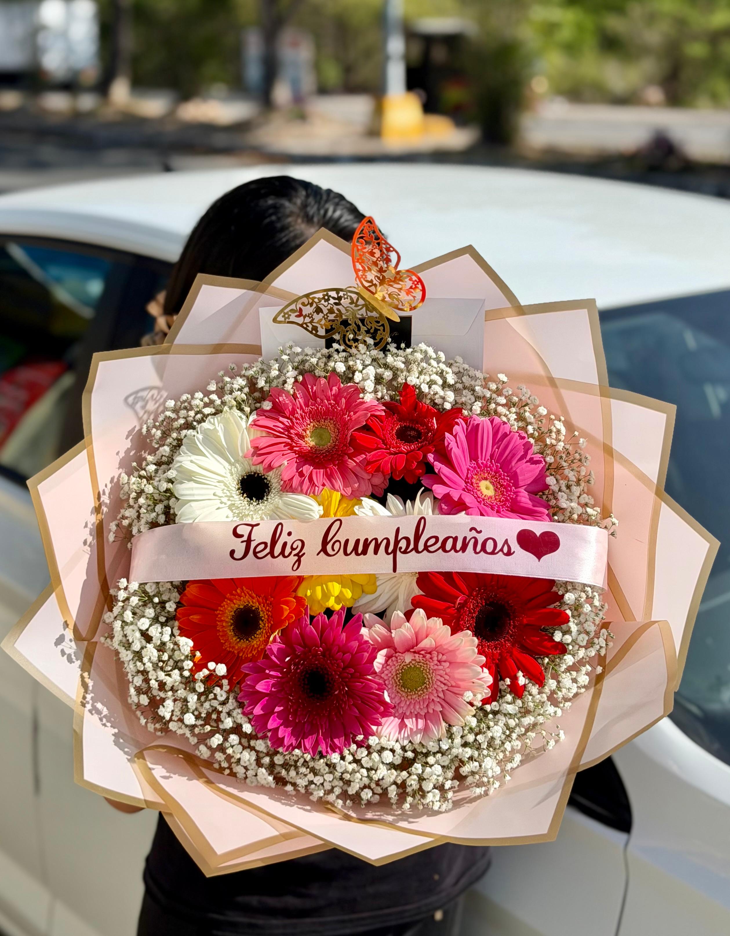 Lindo día (ramo 10 gerberas)