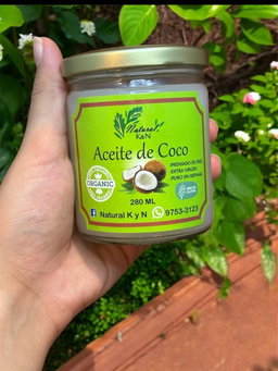 Aceite de Coco extra Virgen Orgánico, Extraído en Frio