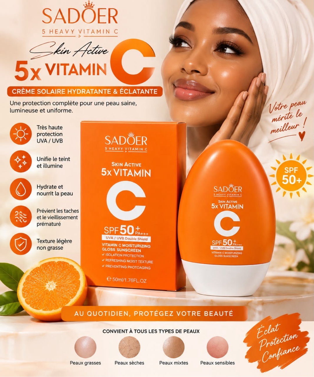 Crème solaire SADOER